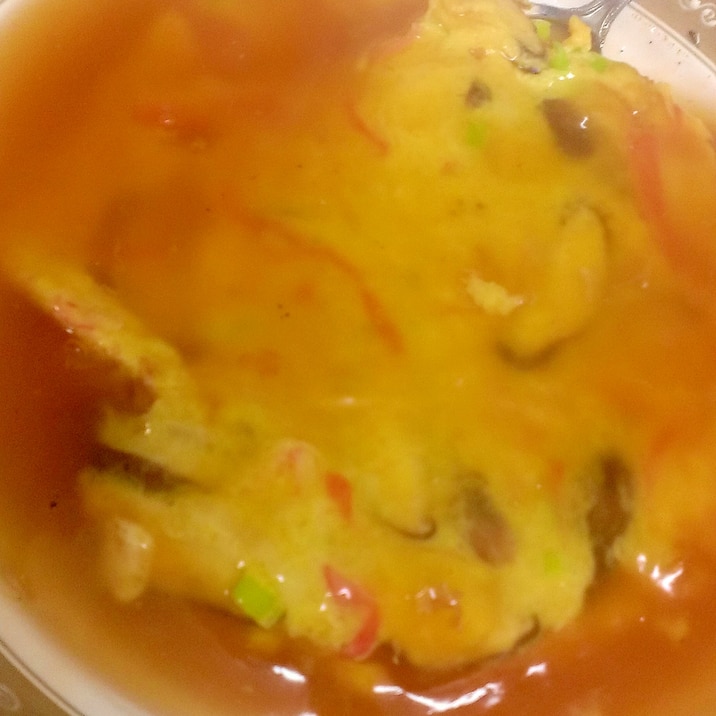 かにかまで かに玉風あんかけ レシピ 作り方 By アルバンドロー 楽天レシピ